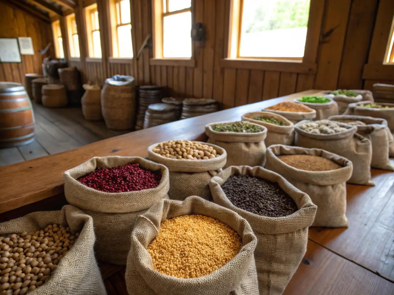 An image depicting various types of seeds offered by MELVOMS GLOBAL LIMITED, highlighting their quality and potential for high germination rates.